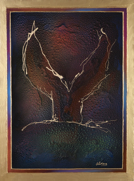 Whale Tail Original Fine Arts Painting By Jeurgen Aldag - Turmeric Art