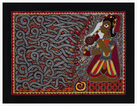 Madhubani Series MBC014-Turmeric Art