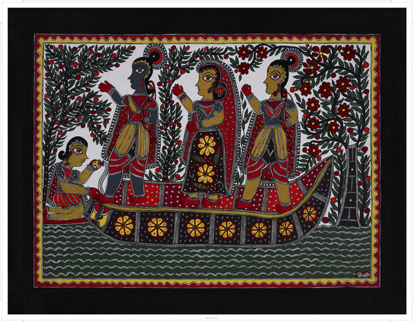 Madhubani Series MBC018-Turmeric Art