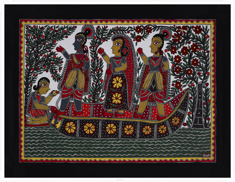 Madhubani Series MBC018-Turmeric Art