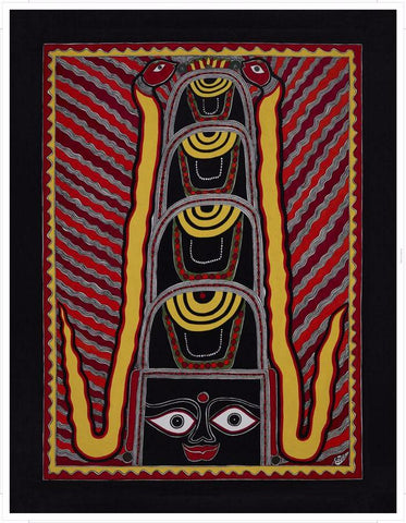 Madhubani Series MBC026-Turmeric Art