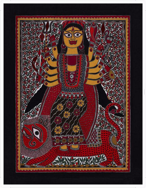 Madhubani Series MBC027-Turmeric Art