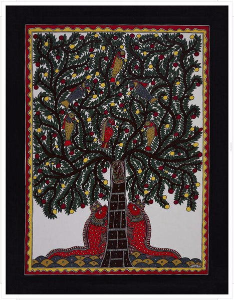 Madhubani Series MBC030-Turmeric Art