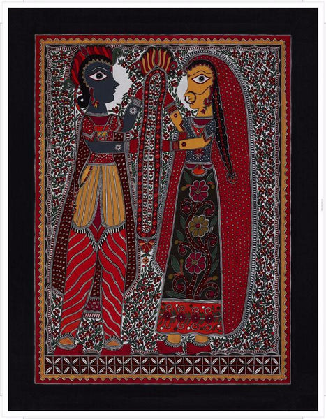 Madhubani Series MBC033-Turmeric Art