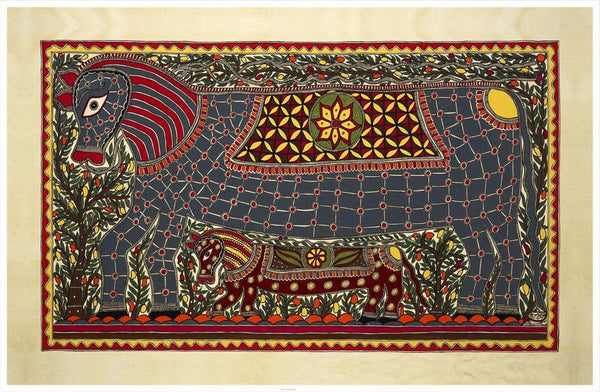 Madhubani Series MBC07-Turmeric Art