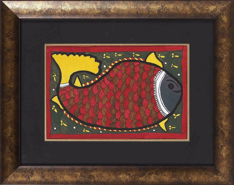 Madhubani Series MBE018-Turmeric Art