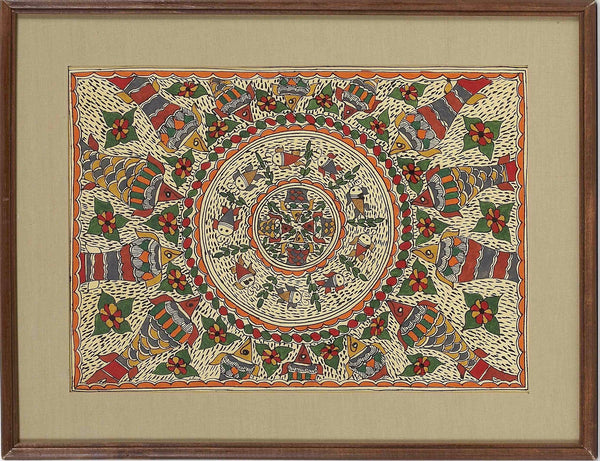 Madhubani Series MBE01-Turmeric Art