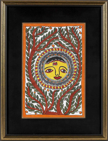 Madhubani Series MBE021-Turmeric Art