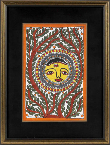 Madhubani Series MBE021-Turmeric Art