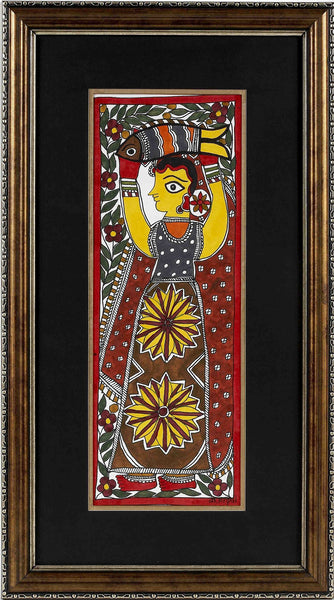 Madhubani Series MBE022-Turmeric Art