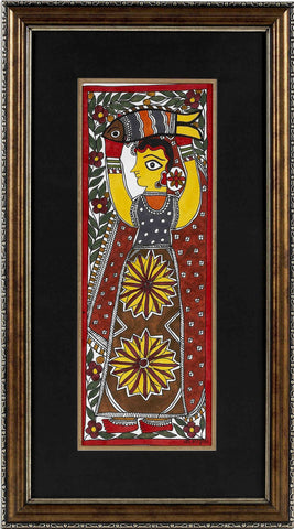 Madhubani Series MBE022-Turmeric Art