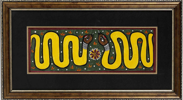 Madhubani Series MBE025-Turmeric Art