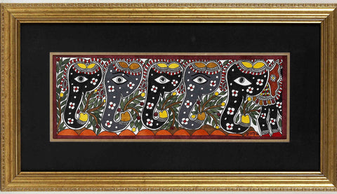 Madhubani Series MBE028-Turmeric Art