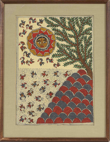 Madhubani Series MBE02-Turmeric Art