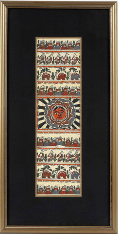 Madhubani Series MBE033-Turmeric Art