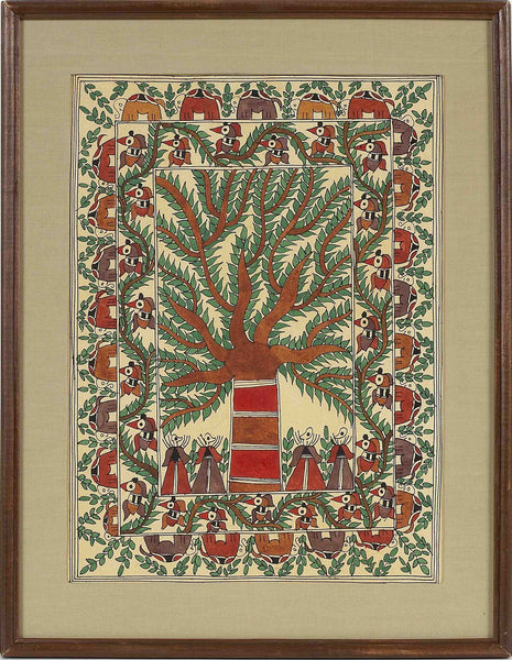 Madhubani Series MBE04-Turmeric Art