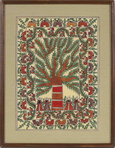 Madhubani Series MBE04-Turmeric Art