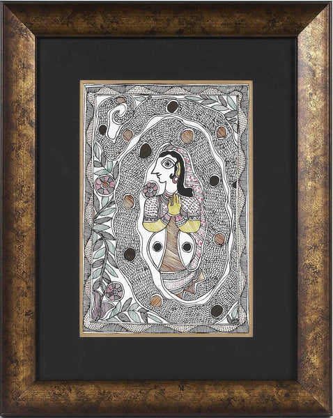 Madhubani Series MBE09-Turmeric Art