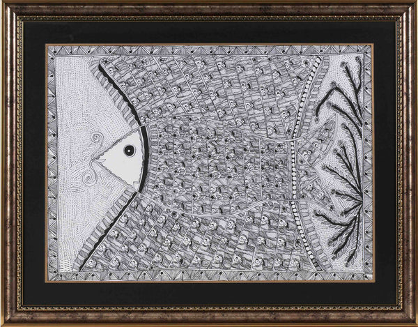 Madhubani Series MBF032-Turmeric Art