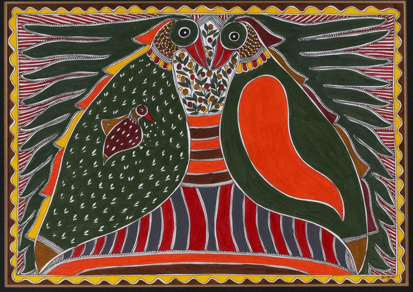 Madhubani Series MBF033-Turmeric Art