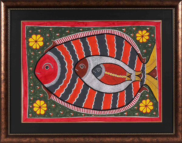 Madhubani Series MBF041-Turmeric Art