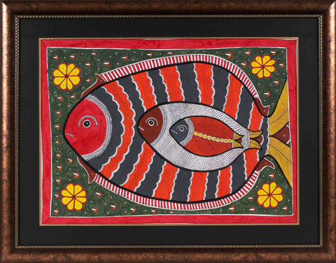 Madhubani Series MBF041-Turmeric Art