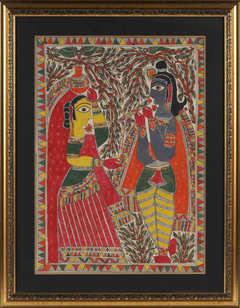 Madhubani Series MBF044-Turmeric Art