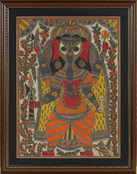 Madhubani Series MBF046-Turmeric Art