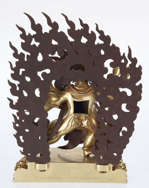 Gold 24K Layered Yamraj Buddhist Sculptures - Turmeric Art - 2