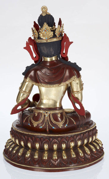 Gold 24K Layered  Bodhisattva Vajrasattva Sculpture - Turmeric Art - 2