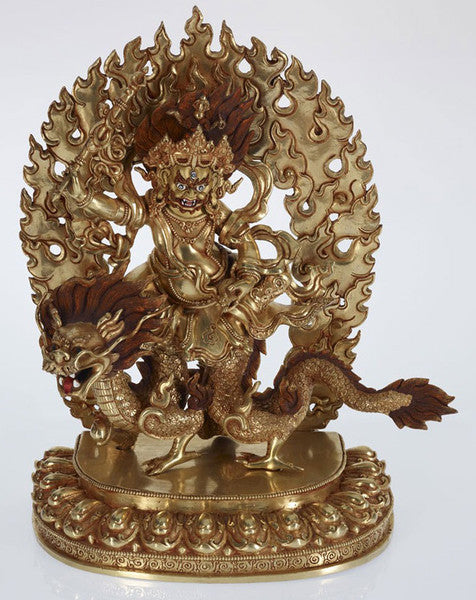 Gold 24K Layered  White Jambala (Kubera) - Turmeric Art