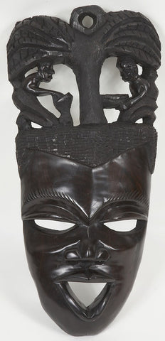 African Sculpture  Of  Mask AS005 - Turmeric Art
