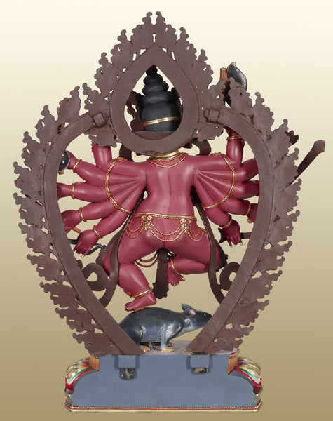 Gold 24K Layered Ganesha The Hindu God For Money & Prosperity - Turmeric Art - 2