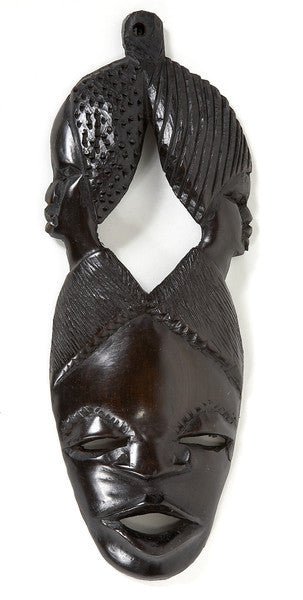 African Sculpture  Of Mask AS00115 - Turmeric Art