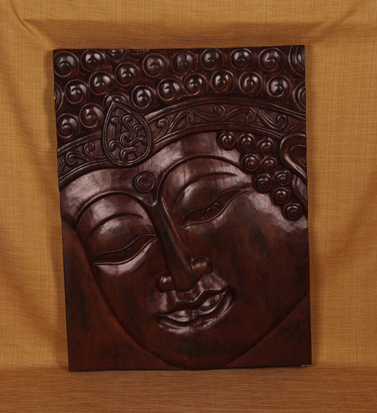 Wood Panels Buddha with Indian Band Wall Décor WP014 - Turmeric Art