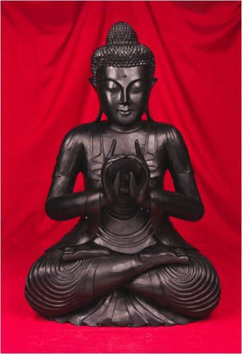 Buddha Sitting I in Ebony MK020-E - Turmeric Art