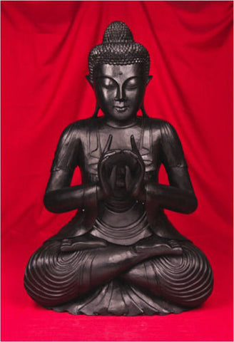 Buddha Sitting I in Ebony MK020-E - Turmeric Art