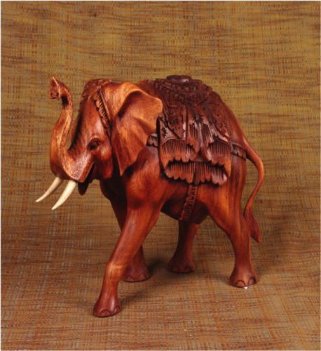 Elephant Carving MK019-H - Turmeric Art