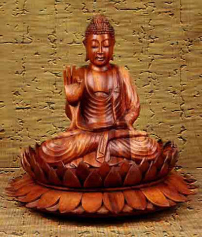 Lotus Buddha WC099-T - Turmeric Art