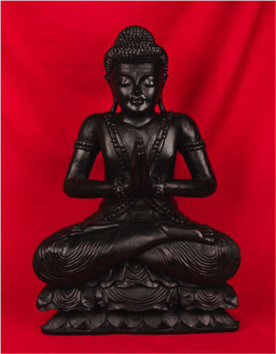 Buddha Sitting on Lotus MK015-E - Turmeric Art